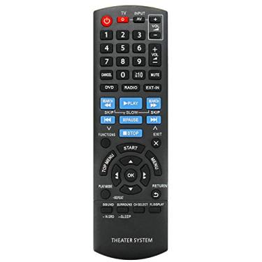 Imagem de Novo controle remoto de substituição N2QAYB000694 para sistema de som Panasonic DVD Home Theater SC-XH175 SA-XH175 SC-XH170 SA-XH170 SC-XH20 SA-XH20 SC-XH70 SA-XH70 SC-XH75 SA-XH75