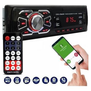 Imagem de Som Automotivo Mp3 Player Blueth Usb Sd 4X25w Controle Remoto