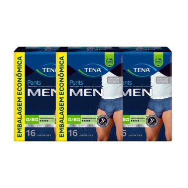 Imagem de Kit C3 Roupa Íntima Fralda Descartável Men G/EG  Tena - Tena - Essity 