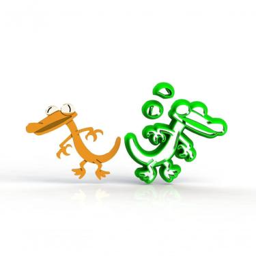 Imagem de Cortador Roblox Rainbow Friends - Orange Modular Tamanho 5 Cm