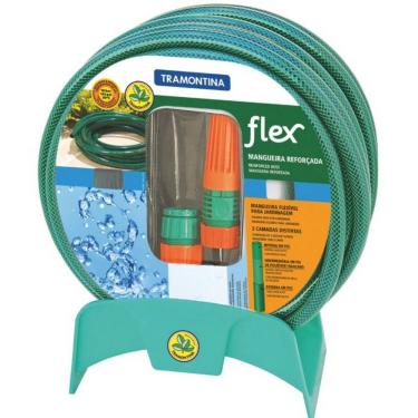 Imagem de Mangueira Tramontina Flex Com Suporte 25m Verde