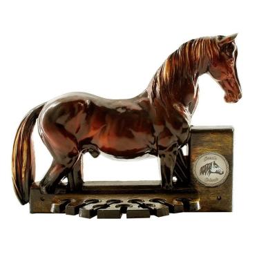 Imagem de Porta Espeto Cavalo Crioulo Suporte De Parede Churrasco