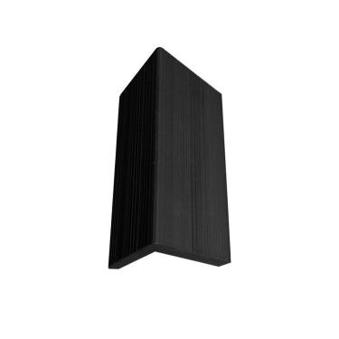 Imagem de Acabamento Lateral Painel Ripado Em Wpc Black Preto