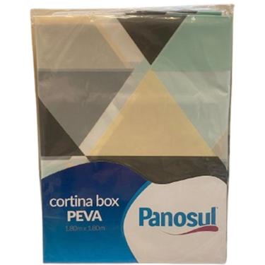 Imagem de Cortina Box Para Chuveiro Peva 180x180cm Triângulos