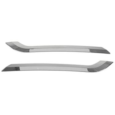 Imagem de Mbeysaq 2 peças de capa de acabamento de farol de neblina traseira para 2020-2023 verniz preto ABS estilo fibra de carbono (padrão de fibra de carbono)