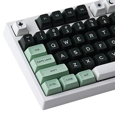 Imagem de Hyekit Sa Keycaps, 173 Teclas, Doubleshot Abs Conjunto Completo De Teclas Para Switches Cherry Gateron Mx, Teclados Mecânicos, Layouts Eua/Reino Unido Com 6,25U, Barra Espaço 7U (Salão)