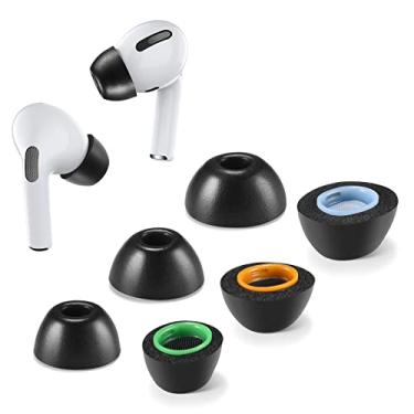 Imagem de Tang Town Ponteiras Auriculares De Espuma Viscoelástica Para Airpods Pro 1 E 2, Pontas Silicone Sem Dor, Substituição Antiderrapante Com Tela Antipoeira, Encaixe No Estojo Carregamento, Fones Ouvido
