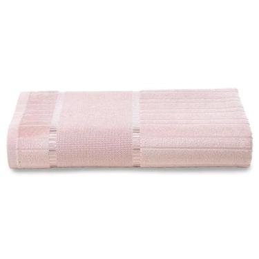 Imagem de Toalha De Rosto Para Bordar Aveludada Bella Liso Dohler - Döhler, Rosa