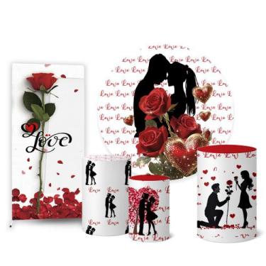 Imagem de Trio Capa Cilindro + Painel + Lateral Dia dos Namorados - Fadrix, K2DN