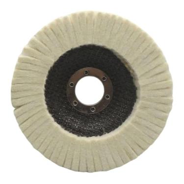 Imagem de Bothyi Disco de polimento de feltro de lã, disco de polimento, acessório de ângulo redondo multiuso para joias, cera de carro, vidro e metal, Tipo 125