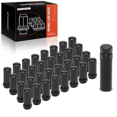 Imagem de A-Premium Porcas de roda M14-1.5 de 33 peças compatíveis com Ford F-250 F-350 Super Duty e Chevrolet Silverado 2500 HD Classic, C3500, K2500 Suburban, K3500 e Ram 2500, 3500, GMC e Hummer, dianteiro e
