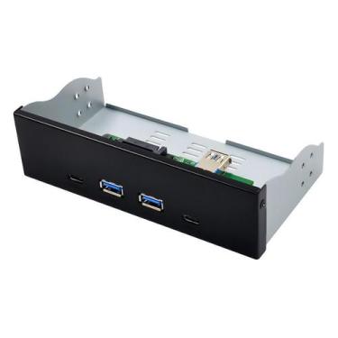 Imagem de Painel Frontal Para PC USB-A e Tipo C KP-PL913 - Knup