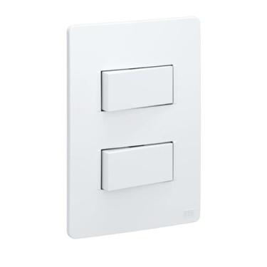 Imagem de Conjunto 2 Interruptores Simples com Placa Branco Esatta Weg