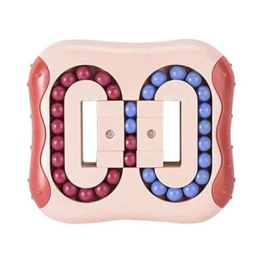 Imagem de Cubo Mágico Giratório De Feijões, Brinquedo Anti-Stress Com Contas Gir