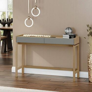 Imagem de Aparador 2 Gavetas Barcelona Madeira Maciça e MDF 2152VZ Oak Ferrolack Finestra