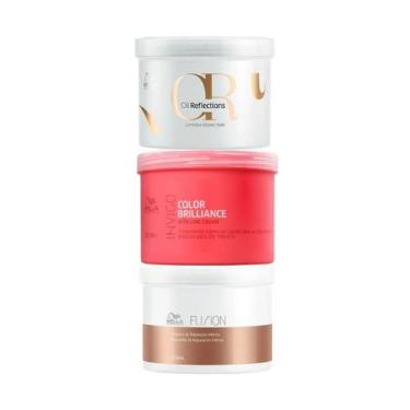Imagem de Wella Cronograma Fusion 500ml + Brilliance 500ml + Oil 500ml - Wella p