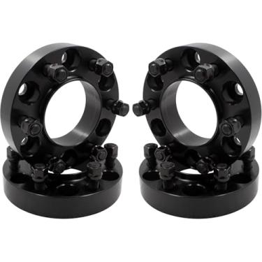 Imagem de Wheel Accessories Parts 4 peças de adaptadores de espaçadores de roda centrados em cubo 6 x 5,5 6 em 139,7 mm 1,25 polegadas de espessura 12 mm 1,50 12 x 1,50 parafuso de rosca 93,10 mm cubo para Ford