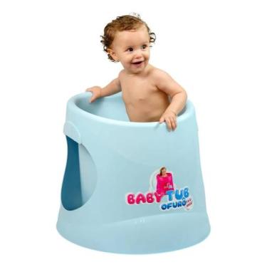 Imagem de Banheira Babytub Ofuro 1 À 6 Anos Ergonômico Azul