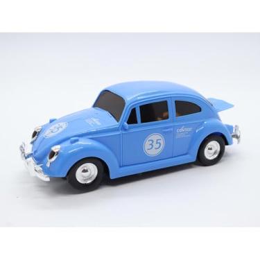 Imagem de Carrinho de Brinquedo Bettle Com Luz e Som Bate e Volta Gira 360º Azul