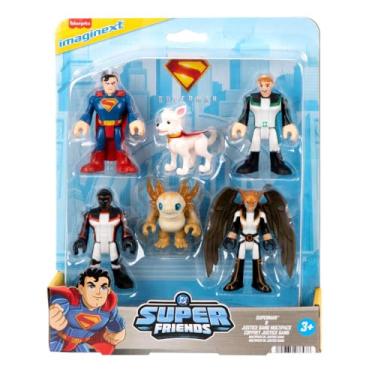 Imagem de Imaginext DC Super Friends Figura de Ação Superman Justice Gang para crianças a partir de 3 anos