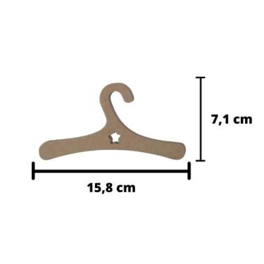 Imagem de Cabides para roupa de Boneca 24 unidades - Fábrica da Imaginação, Gran