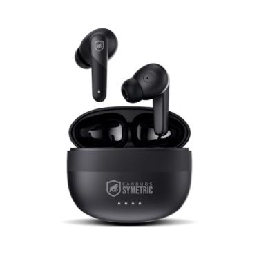 Imagem de Gshield Fone de ouvido sem fio Earbuds Symetric Bluetooth 5.3 com Som Imersivo, Microfone Integrado, Resistente A Água IPX4, Cancelamento De Ruído Ativo (Preto)