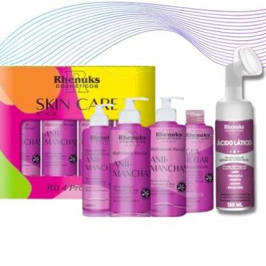 Imagem de Kit Skincare Clareador Manchas Melasma e Mousse Micelar Clareador Acid