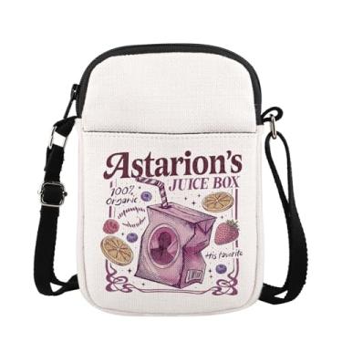 Imagem de MAOFAED Bolsa tiracolo engraçada de humor negro, presente inspirado em videogame, bolsa de ombro com tema de jogos para entusiastas de jogos (caixa de suco)