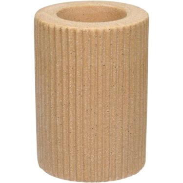 Imagem de CASTIÇAL PORTA VELA HOME&CO CERÂMICA 10X7X7CM BEGE