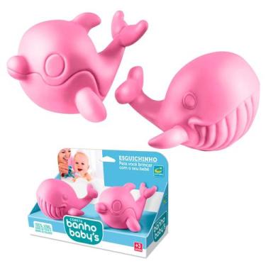 Imagem de Cometa Banho Baby Esguichinho De Baleia E Golfinho Brinquedo Para Banh