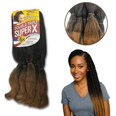 Imagem de Jumbo Jumbão Super X 400g Cabelo Sintético Para Tranças Box Braid Cor T2/27