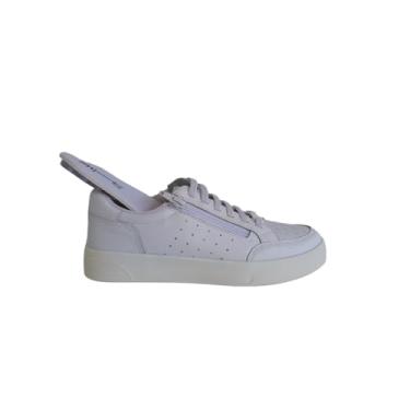 Imagem de Marina Mello, Tênis Casual Feminino Branco em Couro Marina Mello Conforto Cor:Branco;Tamanho:36