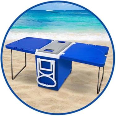 Imagem de Caixa Térmica 3 em 1 Multifuncional 2 Mesas e 1 Cooler 32 lts