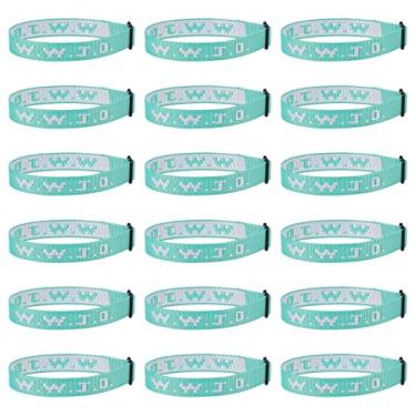 Imagem de Pmormyy 18 peças de pulseiras WWJD para mulheres e homens, pulseiras de presente em massa de Jesus Cristão, ajustável, What Would Jesus Do, Fibra de poliéster, Sem Pedra Preciosa