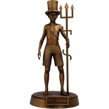 Imagem de Estátua Exu Mirim Imagem Umbanda Candomblé - Exumirim (Cor Cobre Antigo)