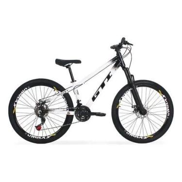 Imagem de Bicicleta GTI Wolfline Aluminio aro 26 21V Aros Vmaxx Preto Branco do 