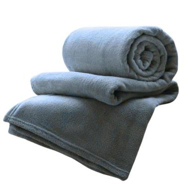 Imagem de Cobertor Solteiro Manta Microfibra Home Design Lisa Corttex 150x200 cm