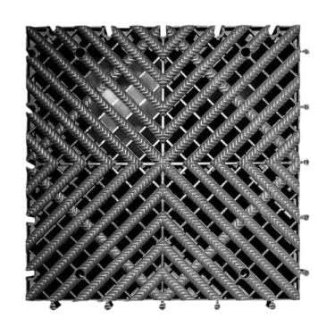 Imagem de Generic Tapete de piso de ladrilho de drenagem 40x40x4 cm Almofada antiderrapante Grade para lavagem de carro para banheiro Quintal Cozinha Piscina