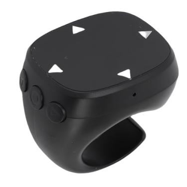 Imagem de Tangxi Fingertip Remote Control, Video App Page Turner Clicker, Ring Remote Scroller Com Bateria Recarregável, para IOS Phone Tablet PC (Preto)