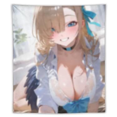 Imagem de LIEGBMEU Sexy Bikini Hot Anime Girl Tapeçaria 127.0 cmx152.4 cm Interior Exterior Wall Quilt Art Decoração de Tapeçaria Caprichosa, AF407
