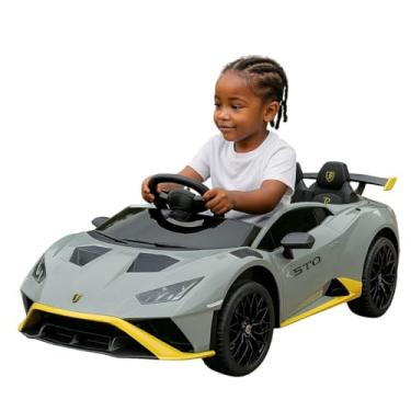 Imagem de Mini Carro Elétrico Infantil STO, Branco | Cinza, Controle Remoto, 3-6 Anos, Suporta 30kg (cinza)
