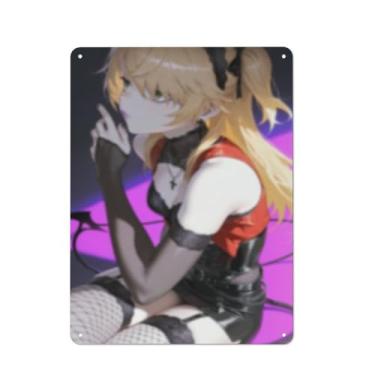 Imagem de Anime Sexy Bikini Hot Girl Pinup Girl Metal Tin Sign Wall Art Poster Decor for Home Bar Club Bedroom Bathroom Man Cave Otaku 30,5 x 40,6 cm, AF060