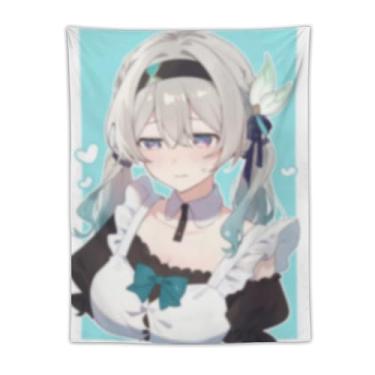Imagem de LIEGBMEU Tapeçaria sexy sexy de anime menina 76.2 cm x 101.6 cm interior exterior parede colcha arte decoração de tapeçaria caprichosa, AF169