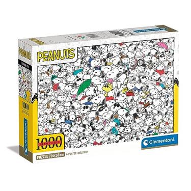 Imagem de Clementoni - 39804 - Quebra-cabeça Impossível Peanuts - Quebra-cabeça de 1000 peças para adultos e crianças de 14 anos, jogo de habilidade para toda a família