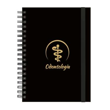 Imagem de Caderno Colegial Plus 12 Matérias Profissões Odontologia (Rosê Gold)