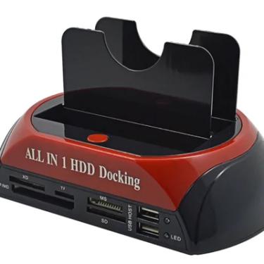Imagem de Case Dock Station 2 Hd Externo Sata 2,5'' 3,5'' Ide Pen Drive Cartão Sd E-sata Usb