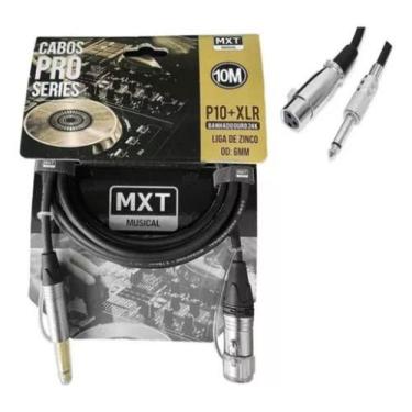 Imagem de Cabo De Microfone P10/xlr Balanceado 6mm Mxt Pro Series 10m 