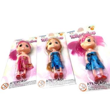 Imagem de Mini Bonequinhas Fofurinhas Com Cabelos Coloridos- Combo 4Un - Company