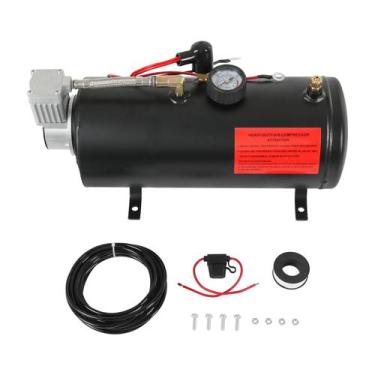 Imagem de Compressor de ar LDMINDA DC 12V MAX 150PSI 3L com tanque 150mL