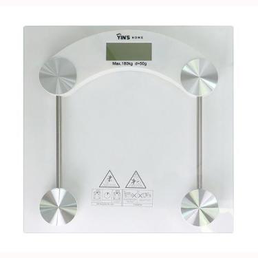Imagem de Balança Digital para Banheiro até 180kg Transparente CT1070 - Yins